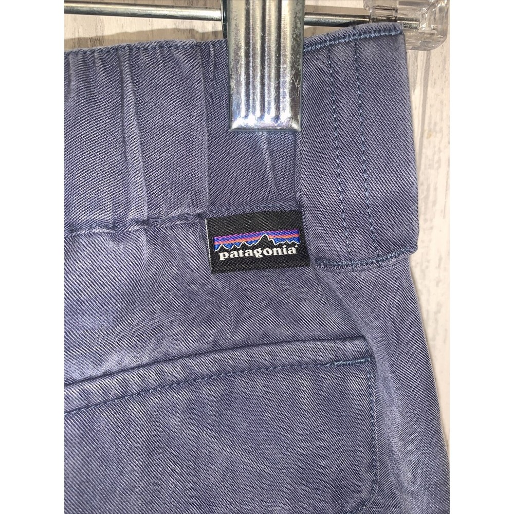 Womens Size 0 Patagonia Twill Joggers Blue EUC - Picture 4 of 7